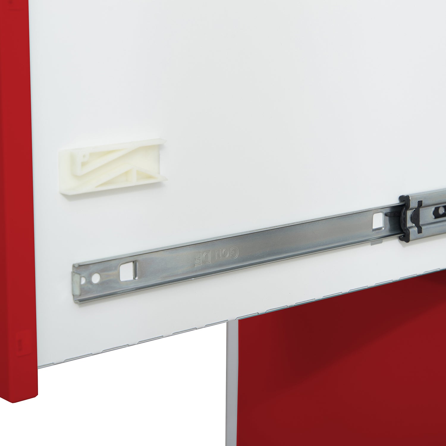 Phoenix Safe Co. FC1002GRK – Aktenschrank, 2 Schubladen, abschliessbar, Stahl, 450 × 620 × 725 mm, Rot/Grau