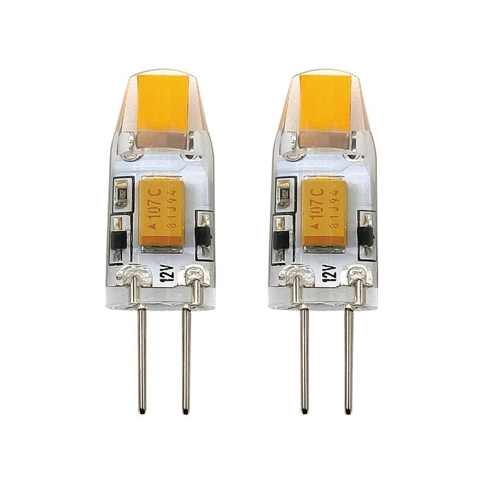 EGLO LED-Leuchtmittel G4 – Warmweiss 2700 K, 200 lm, 1,8 W – IP20 – 1 Stk. – Transparent – LM-G4-LED
