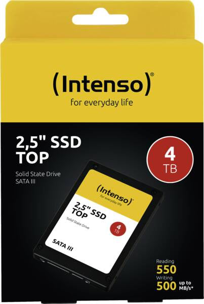 Intenso SSD Top 4 TB – 2,5" SATA III, 550/500 MB/s