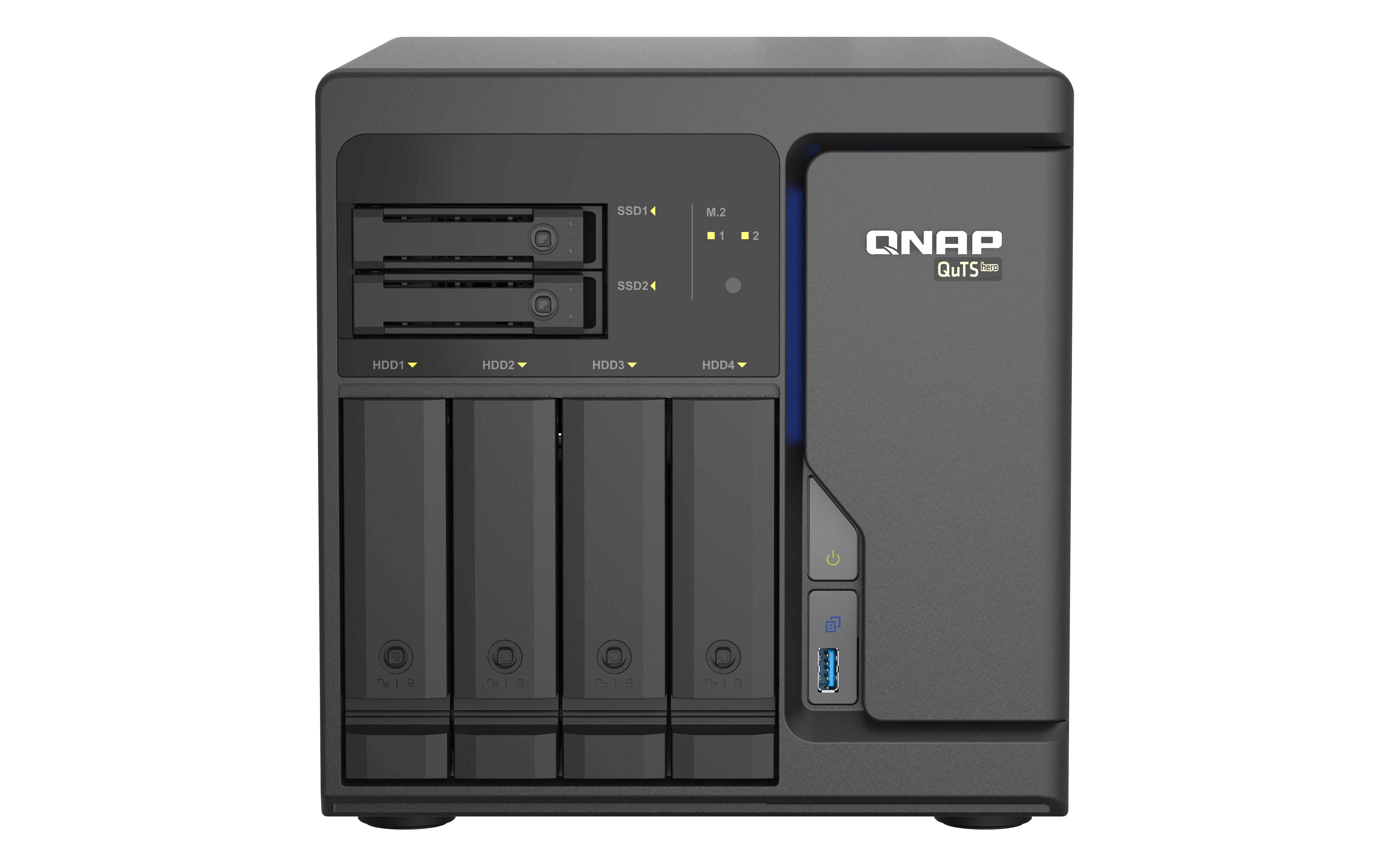 QNAP TS-h686 D1602-8G-BRO Speichergerät – 4×2,5 GbE, 3×USB 3.2, Intel Xeon D-1602, 8 GB RAM