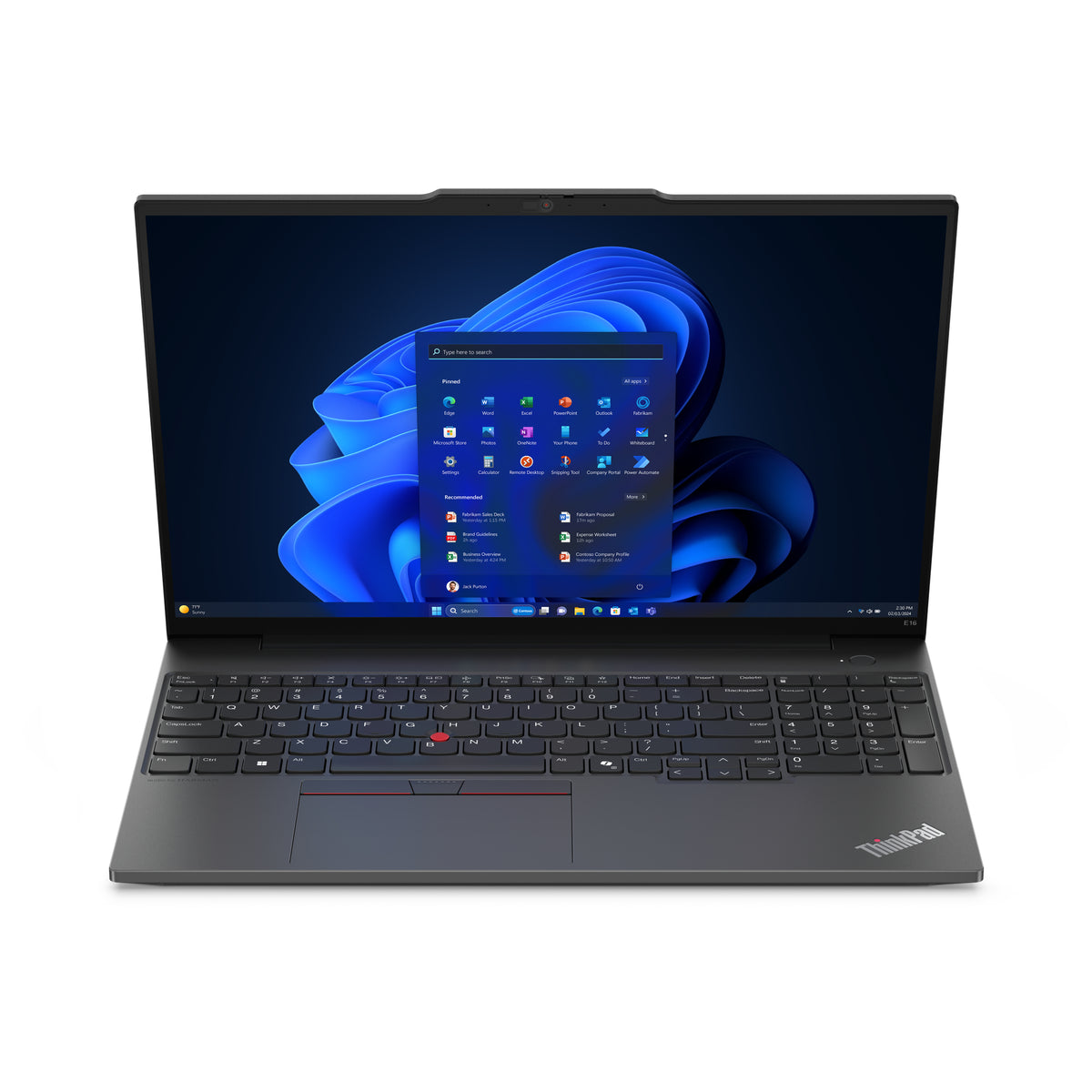 Lenovo ThinkPad E16 Gen 2 – 16" WUXGA, Ryzen 5 7535HS, 16 GB, 512 GB SSD, Win 11 Pro
