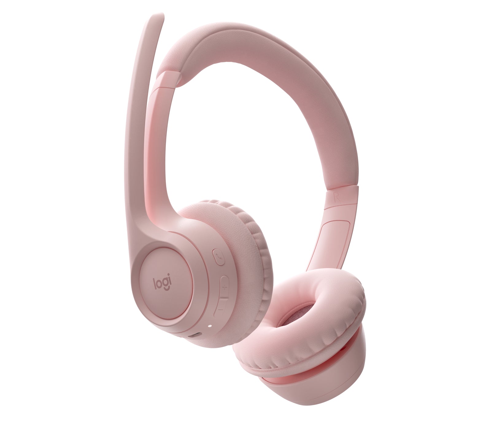 Logitech Zone 300 – Duo Headset, On-Ear – Bluetooth 5.3, ANC, Boom-Mikrofon – Rosa – für PC/Mac – bis 16 h
