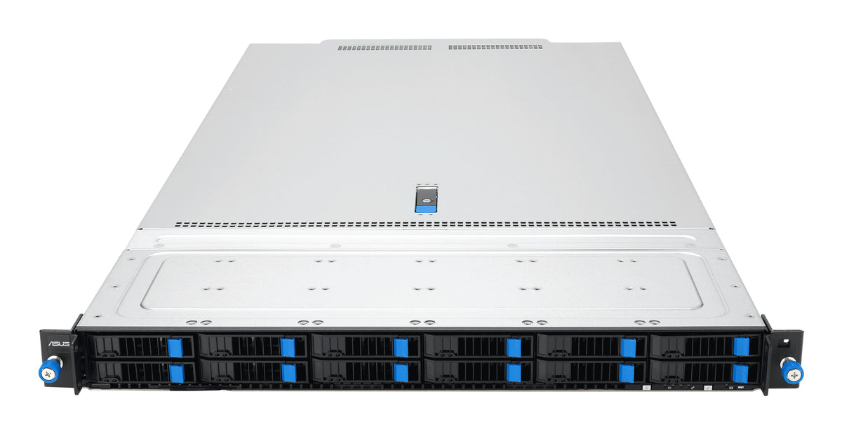 ASUS RS700-E12-RS12U/2KW/12N – Server Barebone – 1U, 2×CPU, 32 DIMM, 12×2,5" + 2×M.2, 2000 W