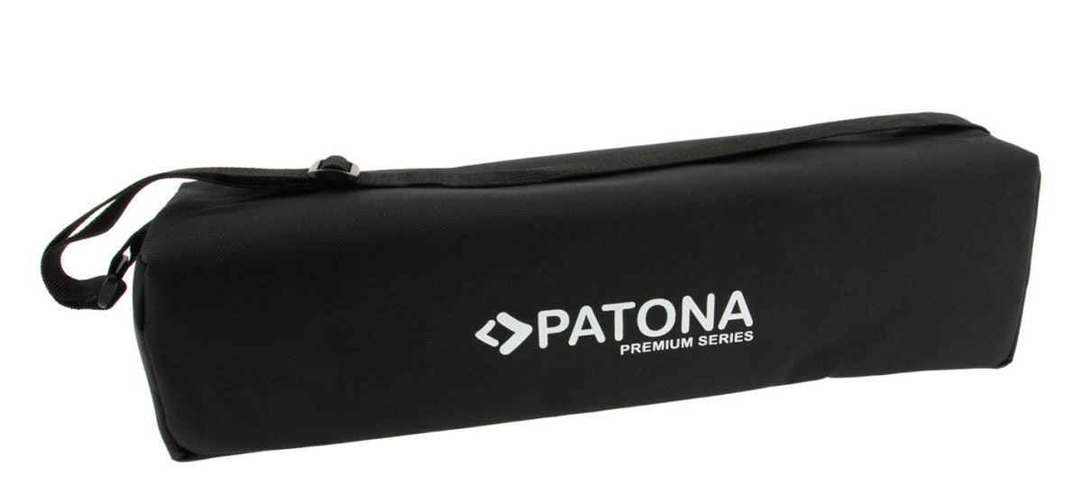 PATONA GEZI PRO 165 Dreibeinstativ – 165 cm, 6 kg Traglast, Aluminium – Schwarz