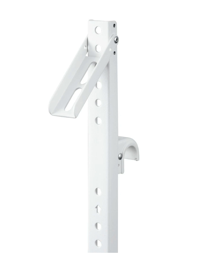 Hama Bodenständer – 37–75" – VESA 300×200–600×400 – bis 40 kg, Höhenverstellbar – Weiss