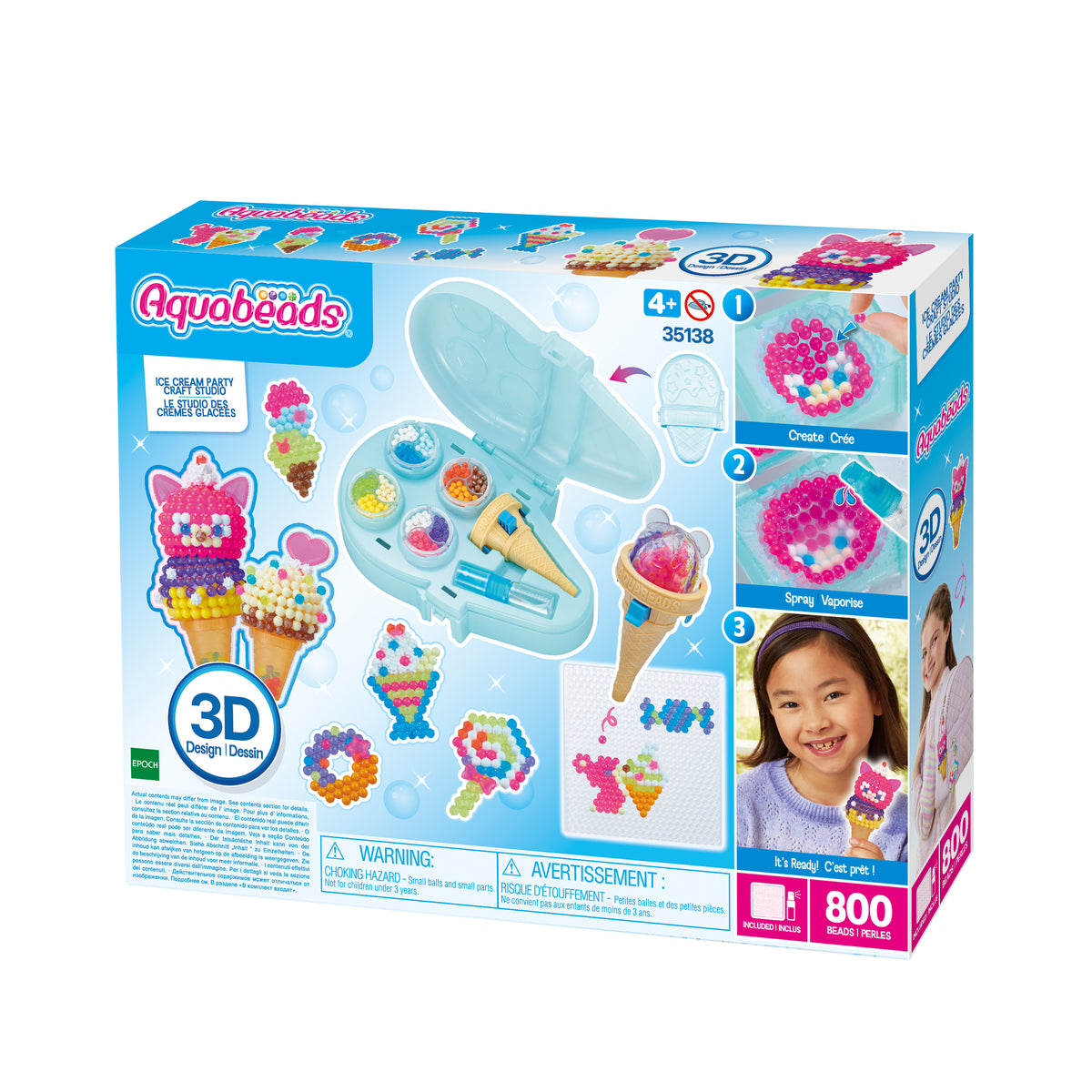 Aquabeads Perlen-Set – Eis Party – ab 4 Jahren