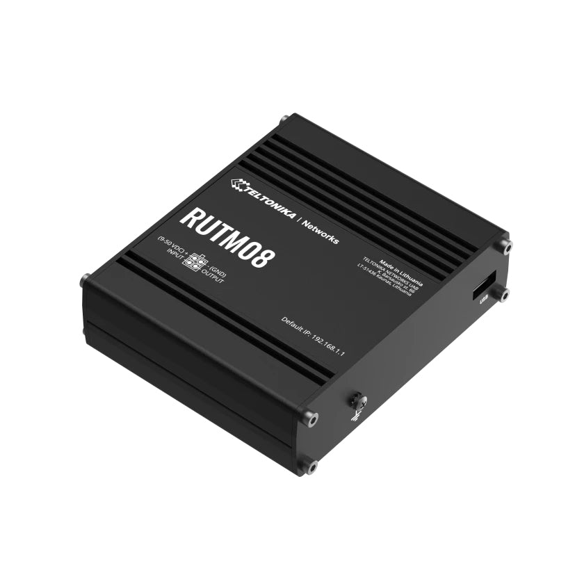 Teltonika RUTM08 VPN-Router – Ethernet-WAN, 4× 1G LAN, 1× USB 2.0, SIM-Slot