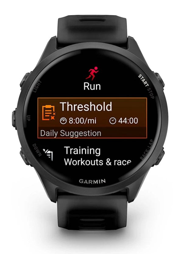 Garmin Forerunner 570 47 mm GPS – Aluminium Schwarz, Sportarmband, 50 m, für Android, iOS