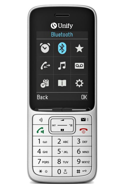 Mitel Unify OpenScape DECT Telefon SL6 – DECT-Telefon, BT, für Unify OpenScape 4000 / OpenScape Business, silber