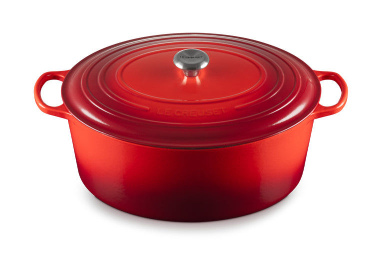 Le Creuset Kochtopf – 13,9 l – Gusseisen, Emaille, für Induktion, Gas, Glaskeramik u. a., Rot