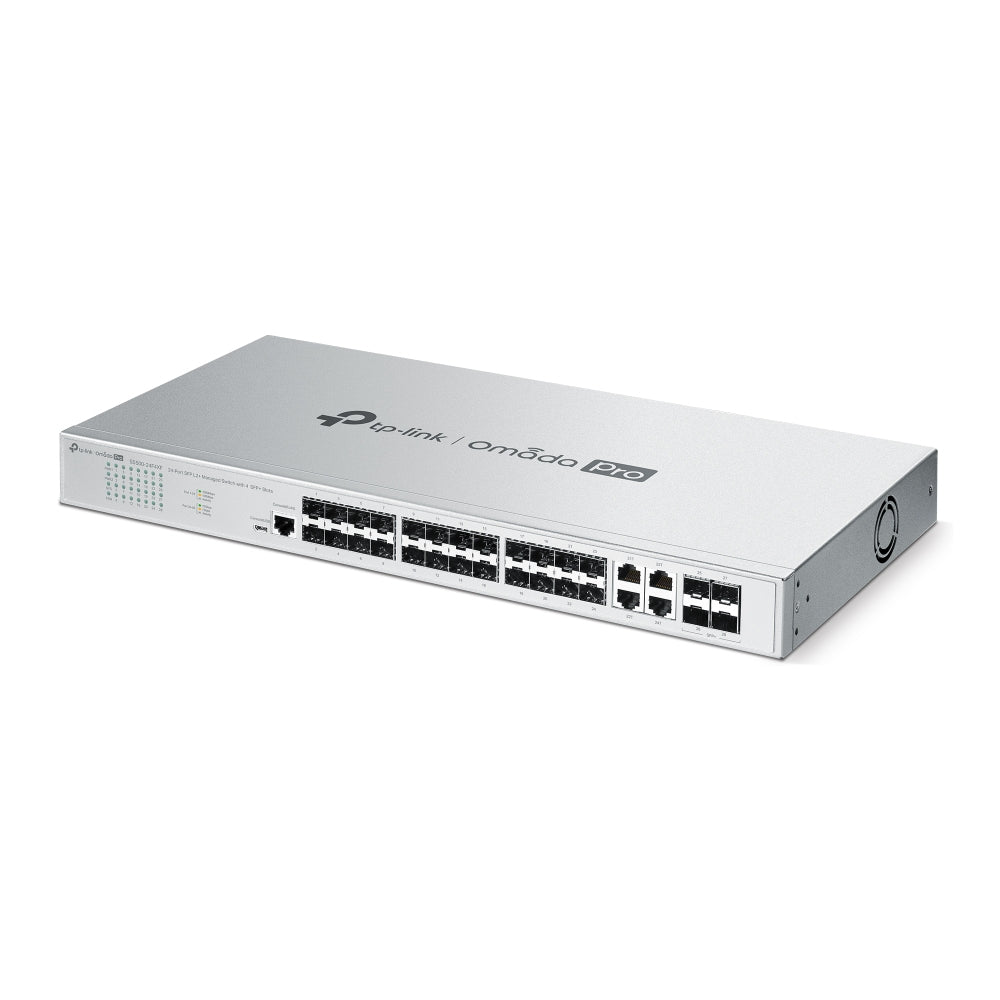 TP-Link S5500-24F4XF – Managed L2/L3 Switch – 24× 1G (SFP), 4× 10G SFP+, 19", 1U