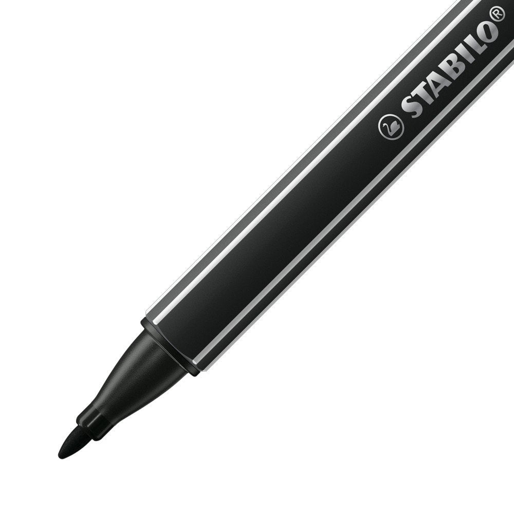 STABILO PointMax Filzstift – Rundspitze, 0,8 mm, wasserbasiert, schwarz
