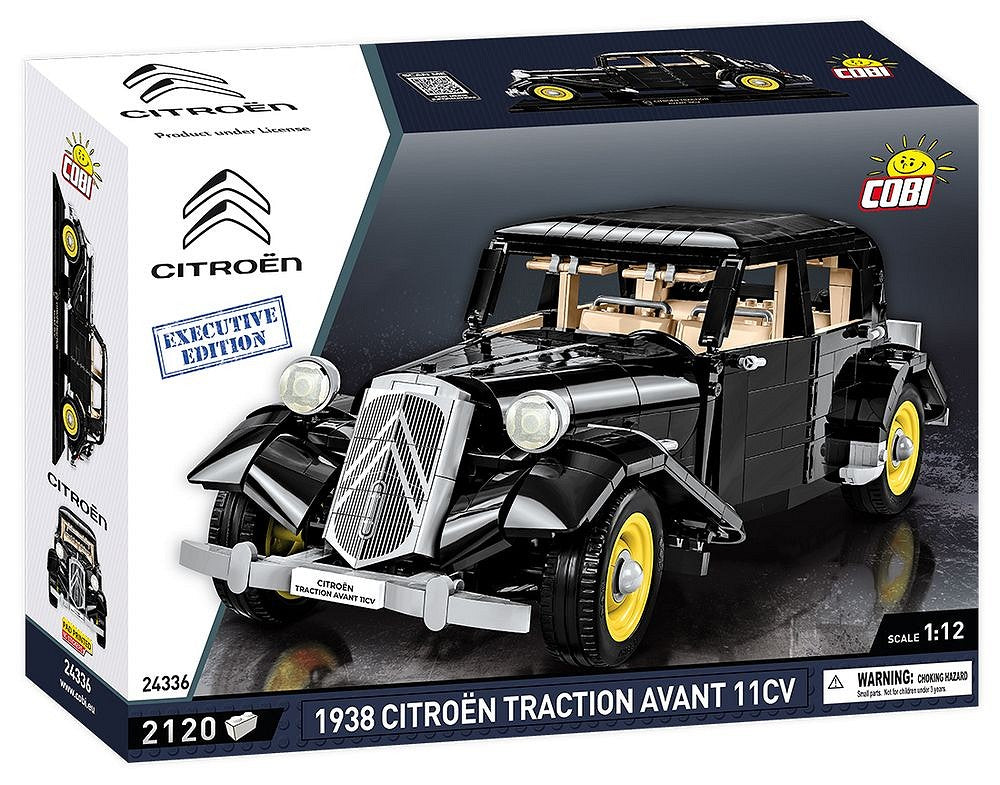 COBI Citroën Traction Avant 11CV Bausteine – 2120-teilig – 37 × 14,5 × 12,5 cm – ab 12 J. – Kunststoff