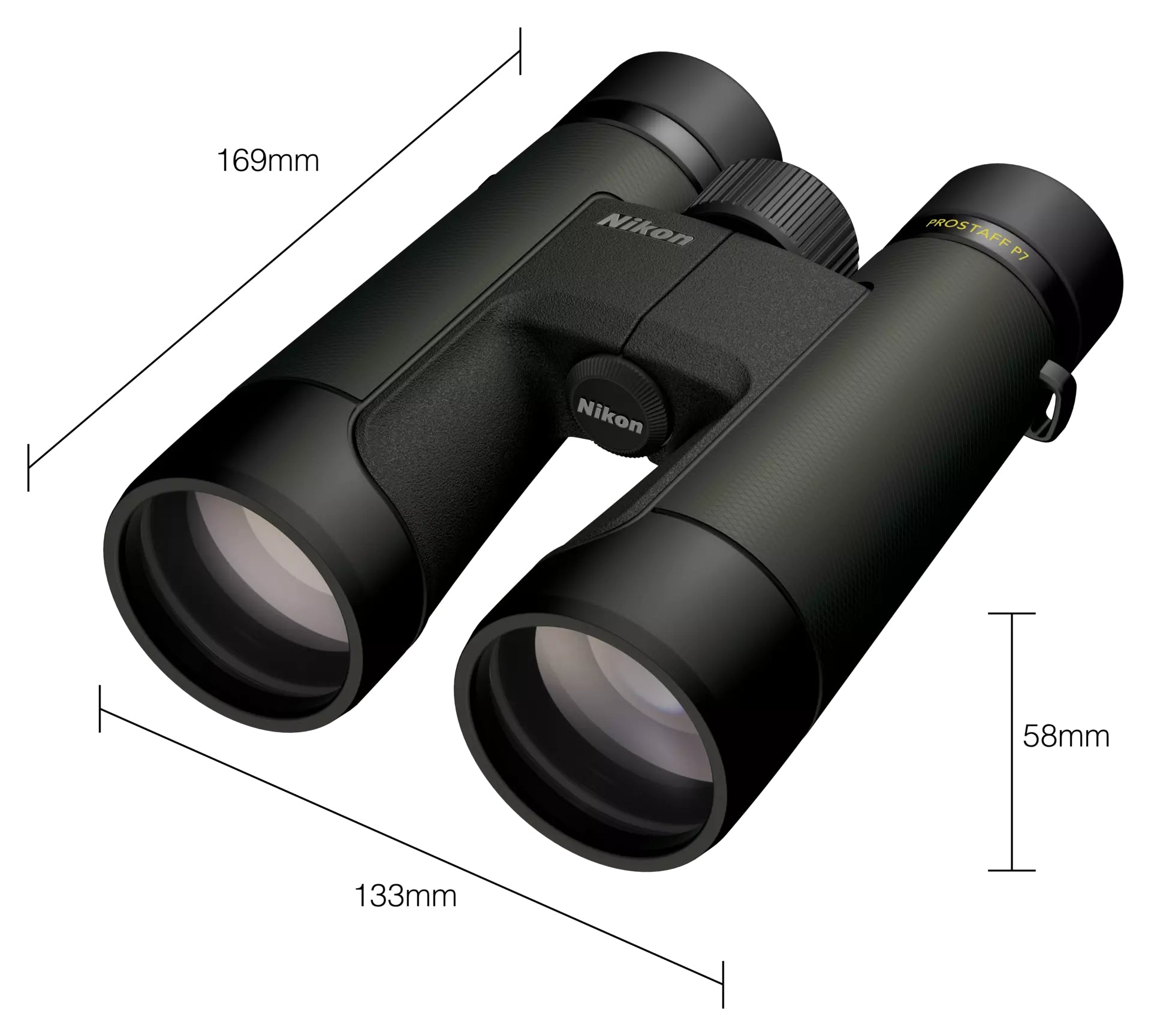 Nikon Kompaktfernglas PROSTAFF P7 – 12×50 mm, schwarz