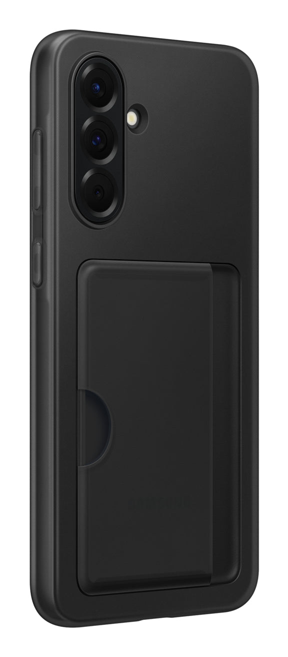 Samsung Backcover – für Samsung Galaxy A56 5G – schwarz – Silikon – mit Kartenfach