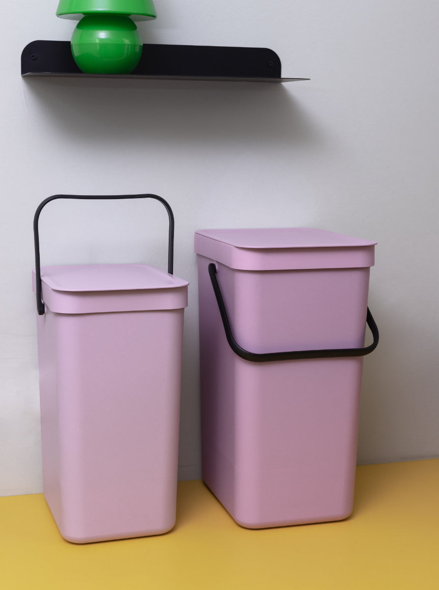 Brabantia Recyclingbox – 16 l – Kunststoff, rechteckig – Rosa