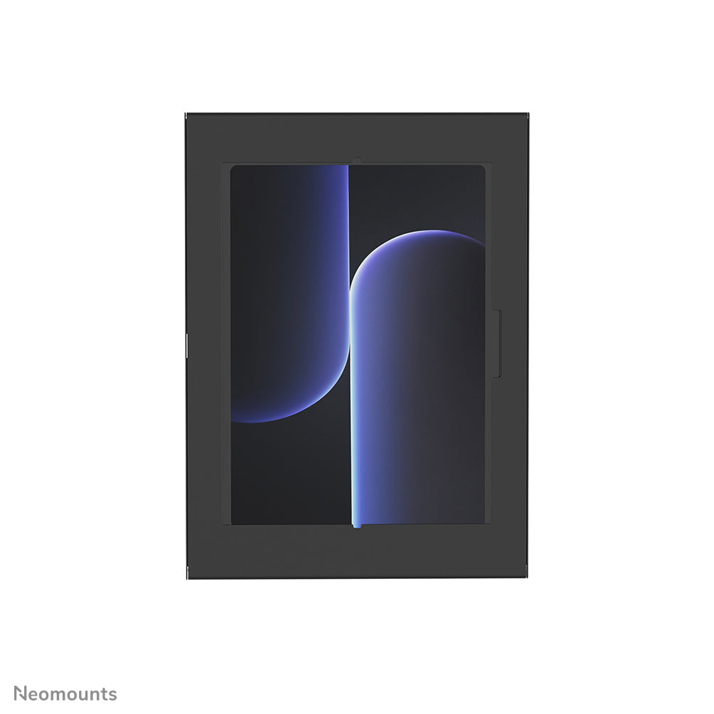 Neomounts Tablet-Wandhalterung – für Tablets 12,4–13", abschliessbar, VESA 75×75 – Schwarz