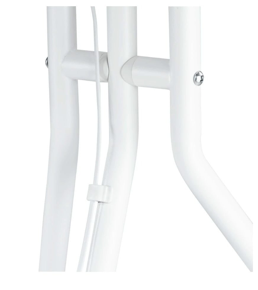 Hama Bodenständer – 37–75" – VESA 300×200–600×400 – bis 40 kg, Höhenverstellbar – Weiss