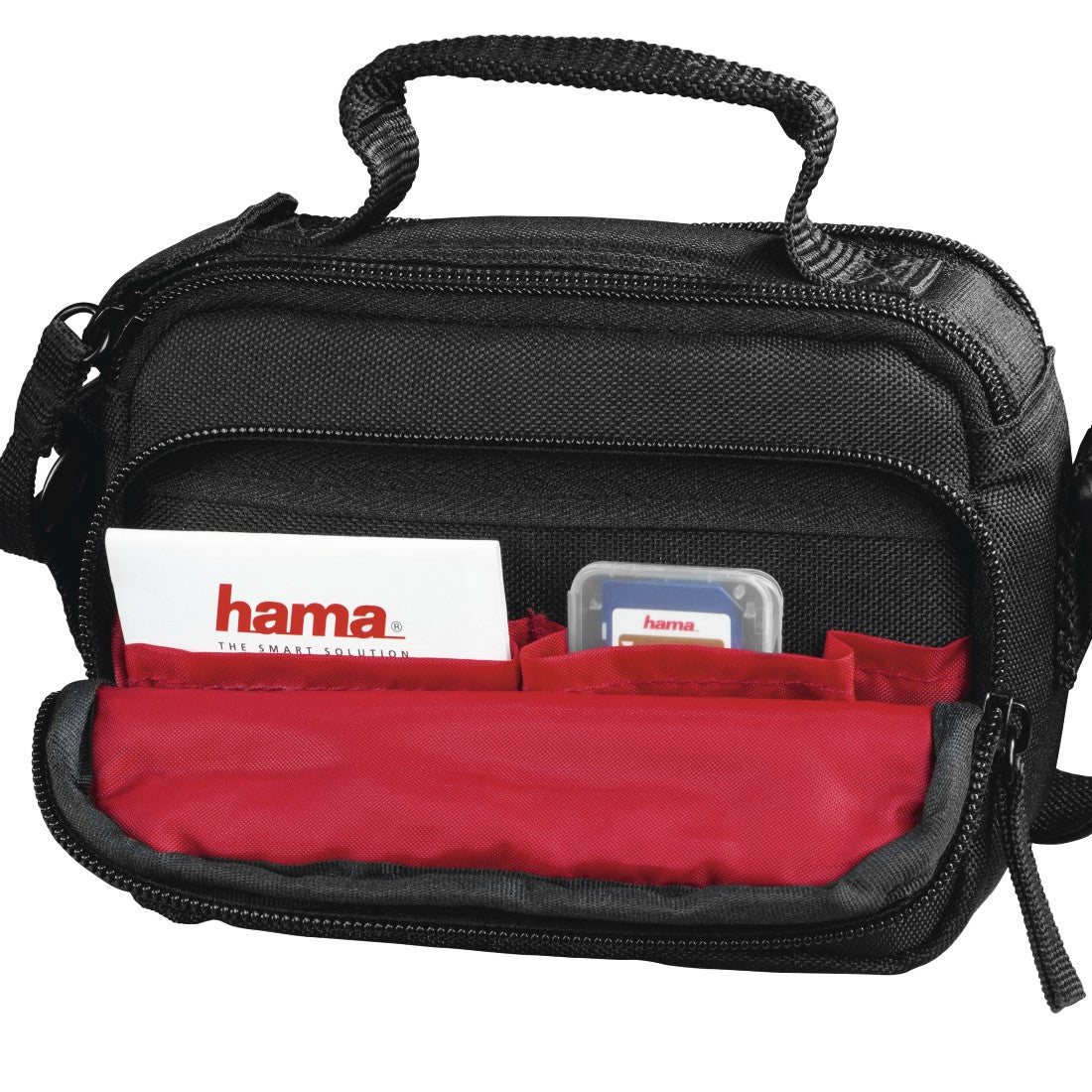 Hama Samara 140 Schultertasche – Polytex – Schwarz – für alle Marken