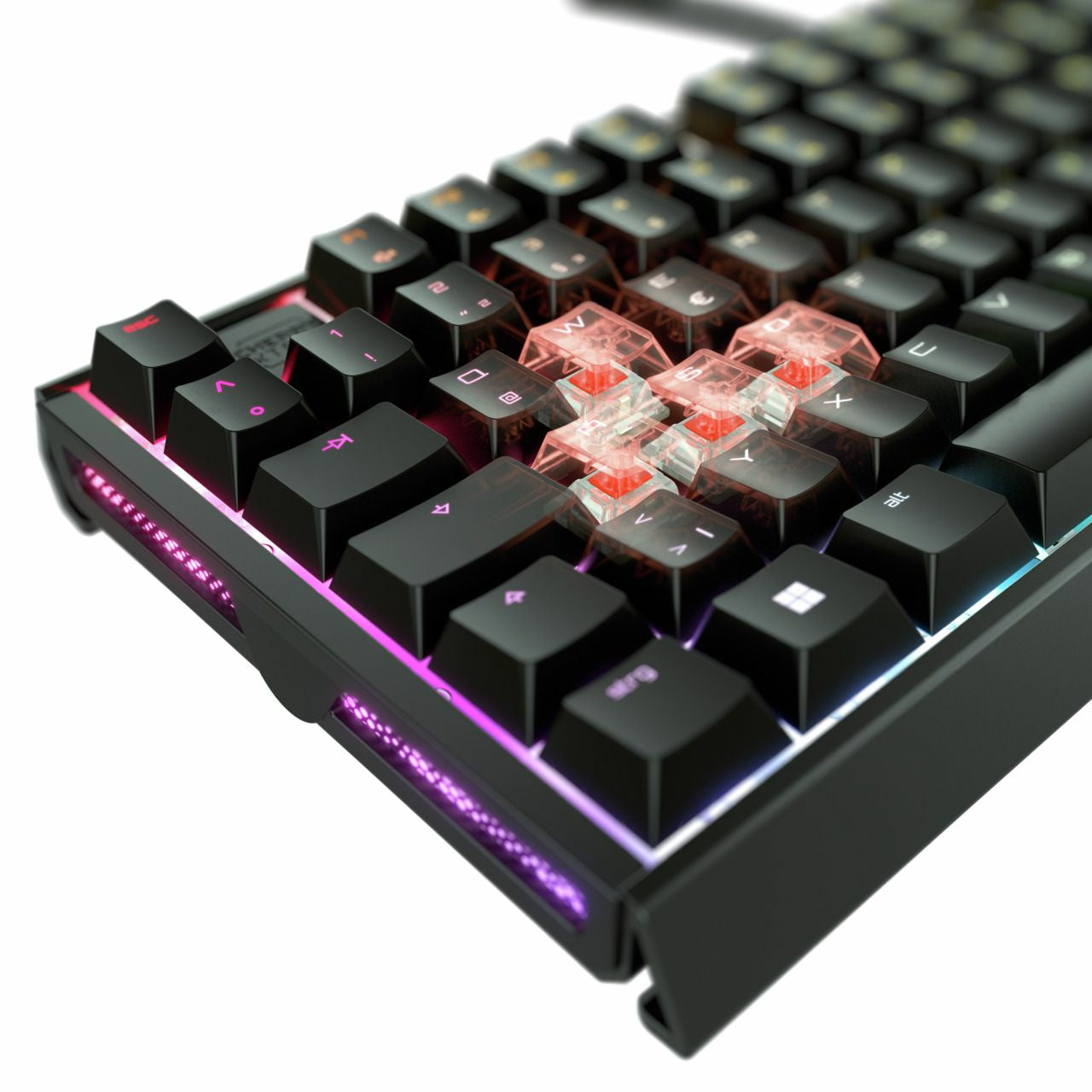 CHERRY XTRFY MX 3.1 – Gaming-Tastatur – Mechanisch (Cherry MX2A Red), kabelgebunden, USB-A, RGB – Schwarz