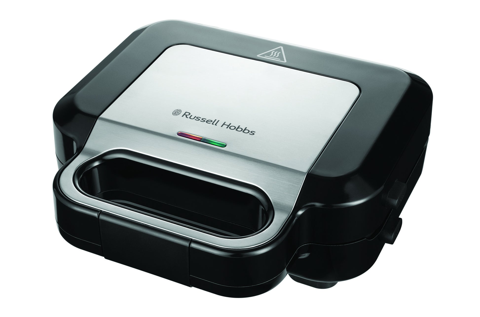 Russell Hobbs Sandwich-Waffeleisen 26810-56 – 750 W, Teflonbeschichtet – Schwarz/Edelstahl