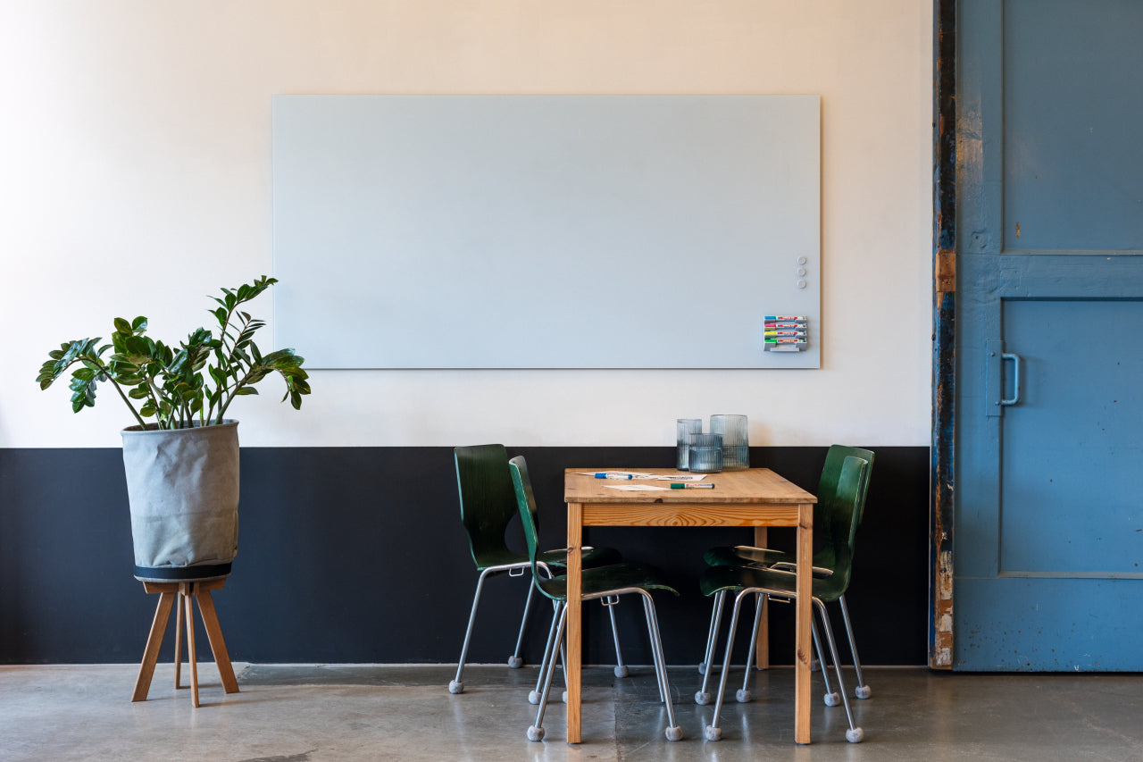 Legamaster Whiteboard – 120 × 90 cm, Glas, magnetisch, Wandmontage, inkl. 2 Magnete