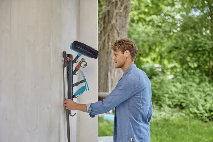 Gardena combisystem Geräteleiste 575 mm – Grau/Türkis, Kunststoff, B 575 × H 117 × T 245 mm, für Universal