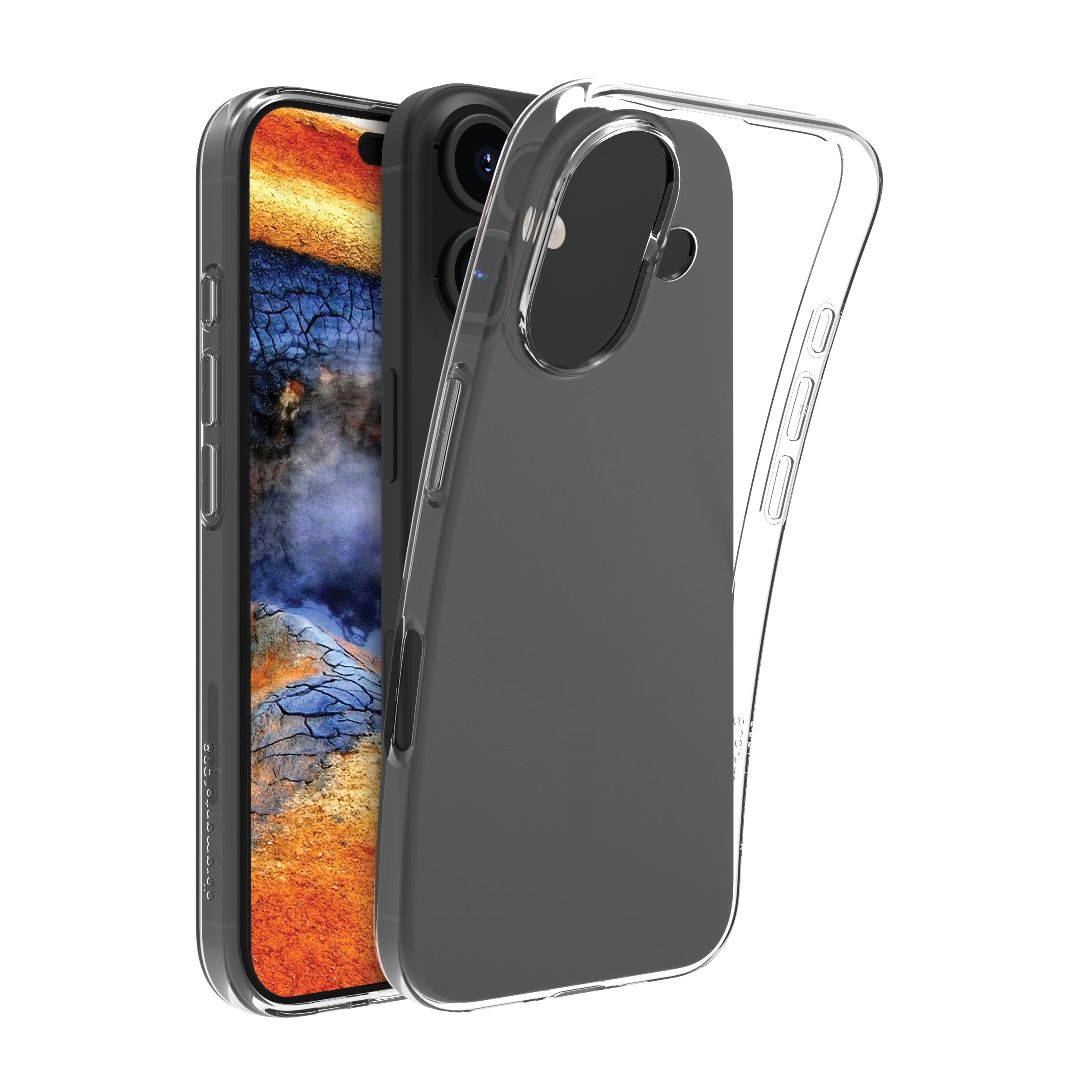dbramante1928 Bulk Eco Case Nuuk – Rückcover – für Apple iPhone 16, Recycelter Kunststoff, Transparent