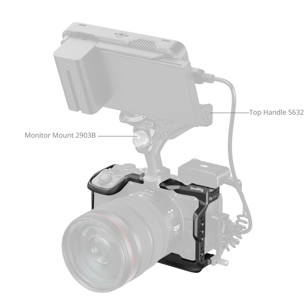 SmallRig HawkLock Schnellspann-Gehäuse – Aluminium – für Canon EOS R6, R6 Mark II – Schwarz