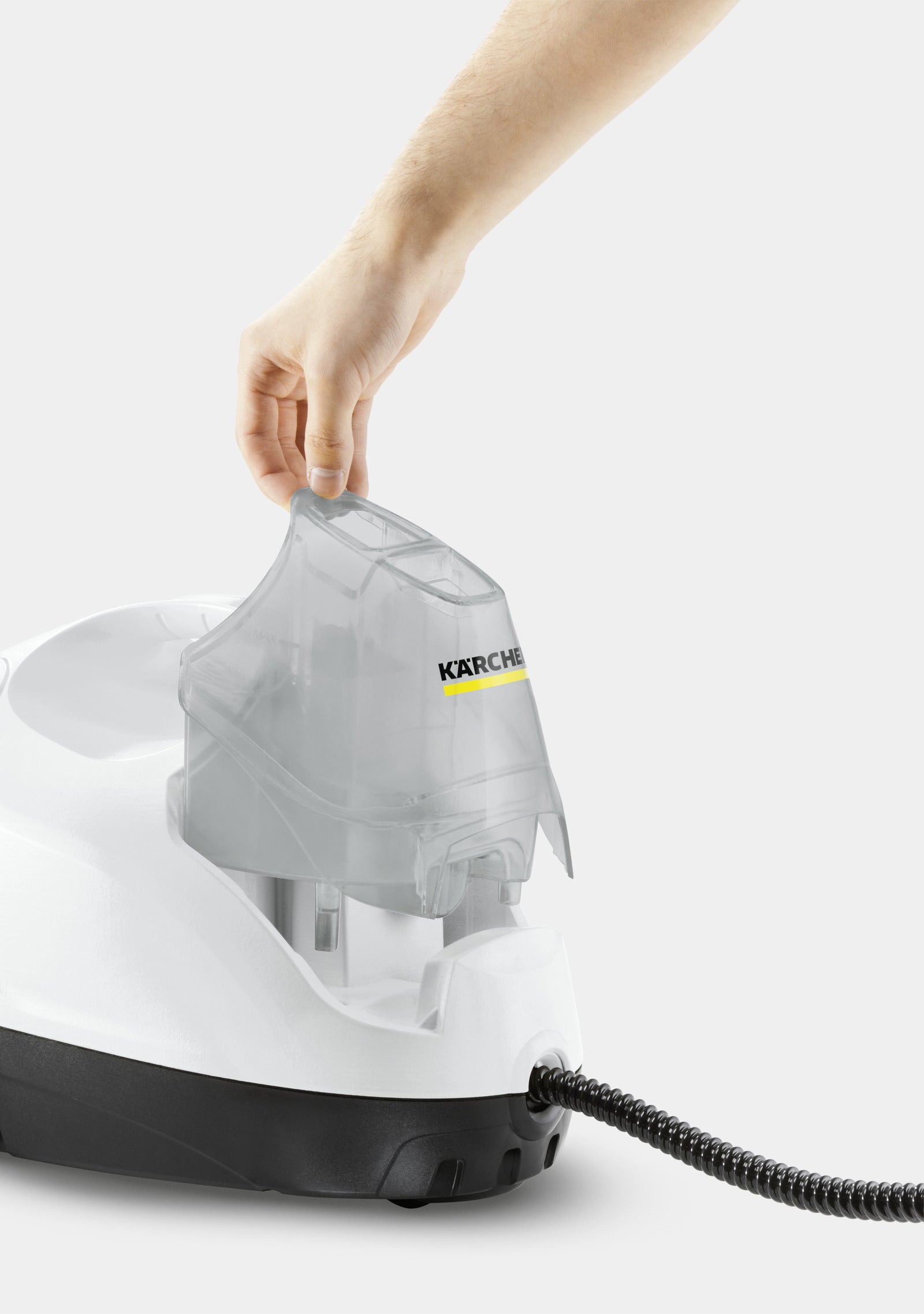 Kärcher Zylinder-Dampfreiniger SC 4 EasyFix – 0,8 l – weiss – 25,1 × 38,0 × 27,3 cm