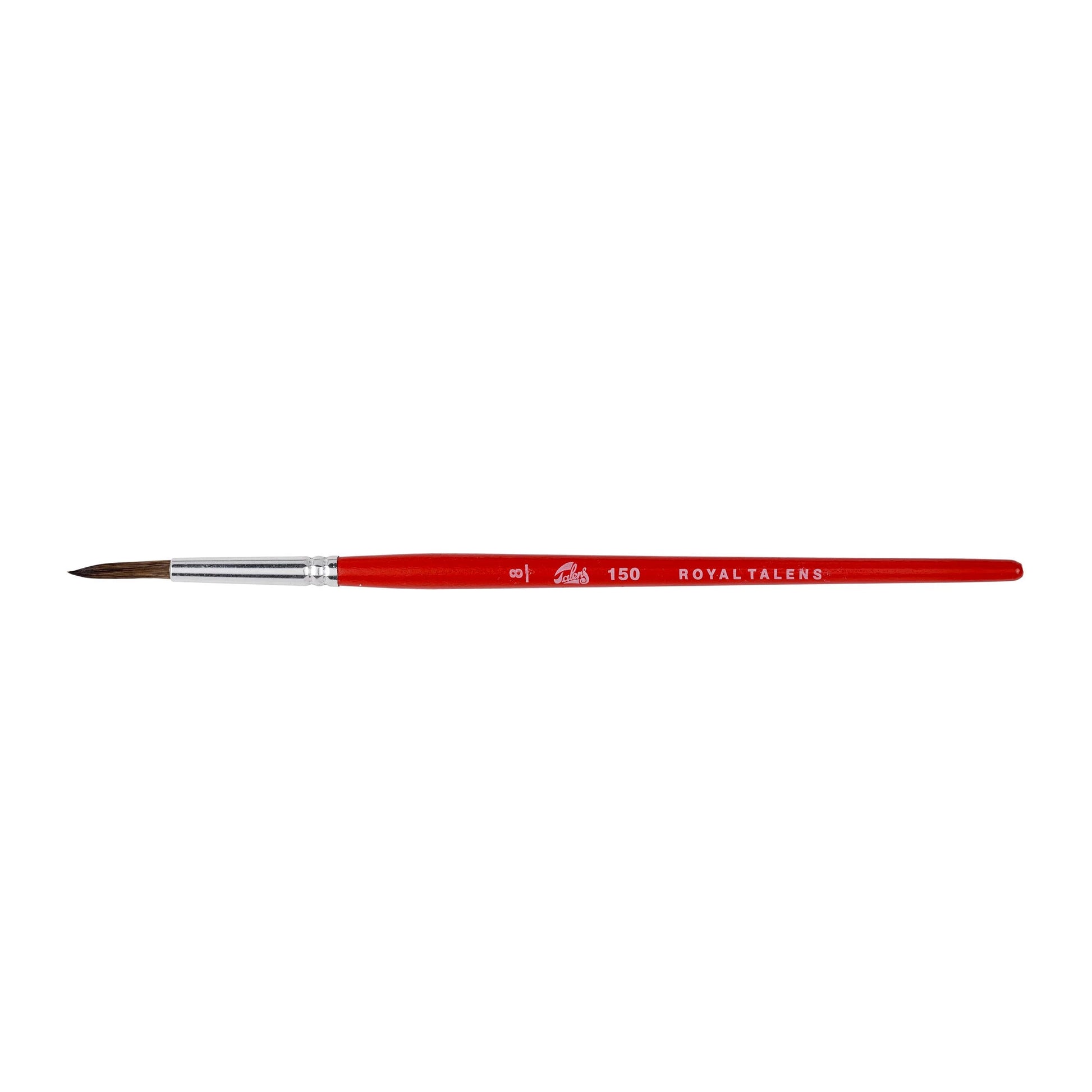 Talens Aquarellpinsel – Rot, Grösse 8, 12er-Pack, Set