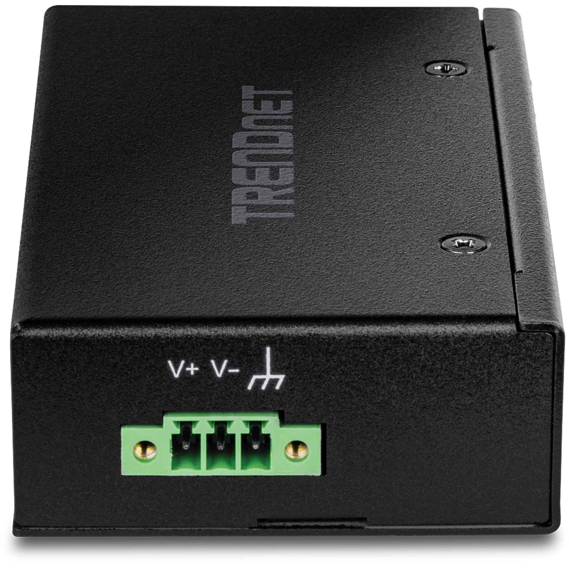TRENDnet TI-PGLC50 – Unmanaged Switch – 4×PoE+ GbE, 1×GbE, PoE+ 90 W, DIN-Rail, IP30