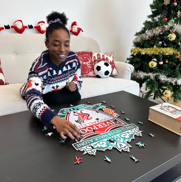 Iconic Puzzles Puzzle Liverpool FC Logo – 270 Teile – 30 × 40 cm – ab 10 J. – Holz – Mehrfarbig – FSC