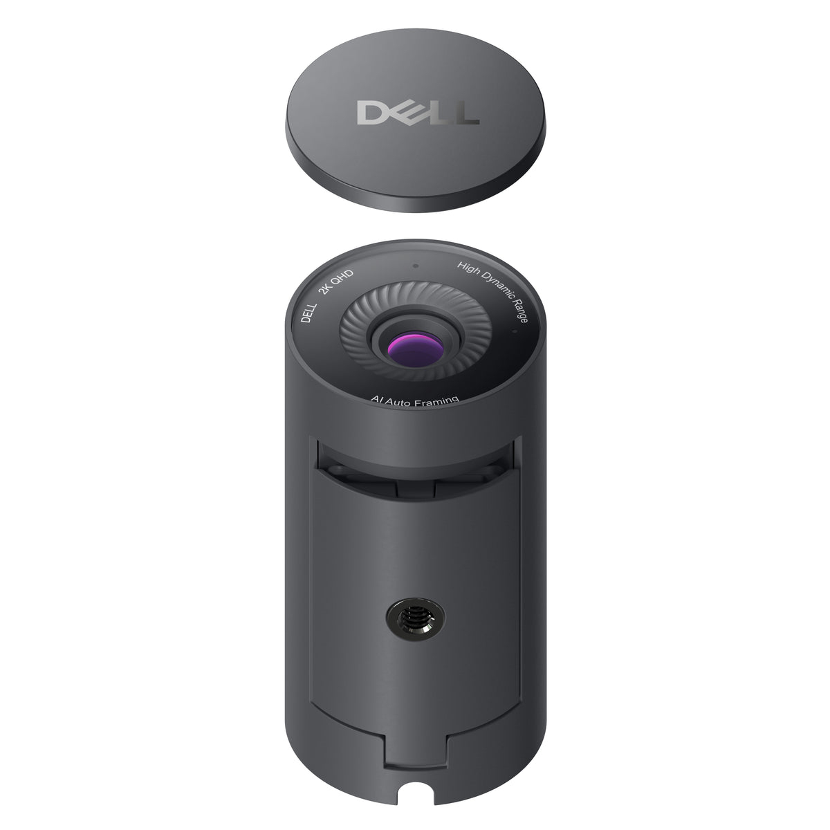 DELL WB5023 Webcam – 2K, 60 fps, Autofokus, USB 2.0, Sichtschutz – Schwarz