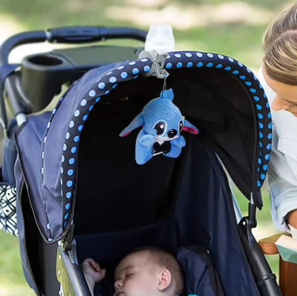Little Bear Clip – Befestigungshaken – für Baby-Bett/Kinderwagen – schwarz, Kunststoff – 2 Stk.