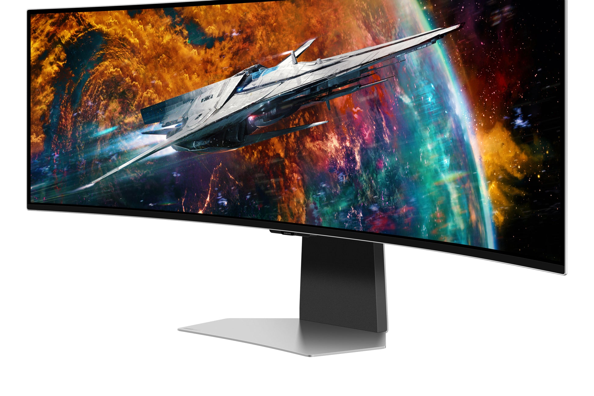 Samsung Odyssey G95SC – 49" Curved, 5120 × 1440 (DQHD), OLED, 240 Hz, DisplayHDR 400