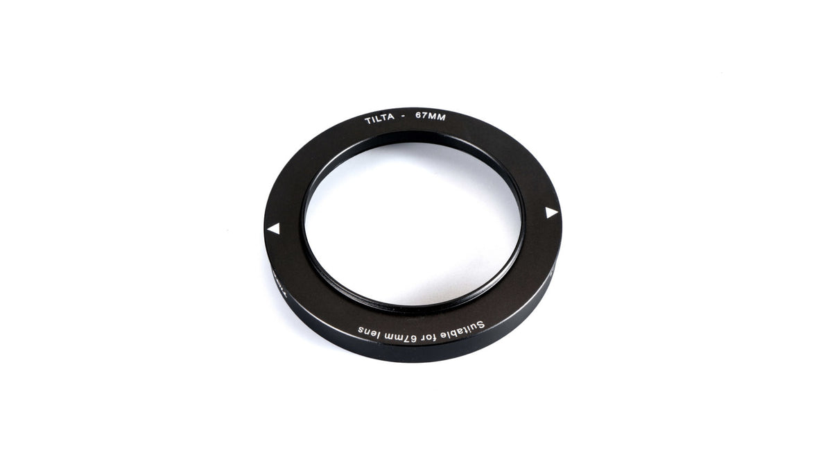 Tilta MB-T15-67 Filterhalter-Adapterring 67 mm, Aluminium – für Mini Clamp-on Matte Box – Schwarz