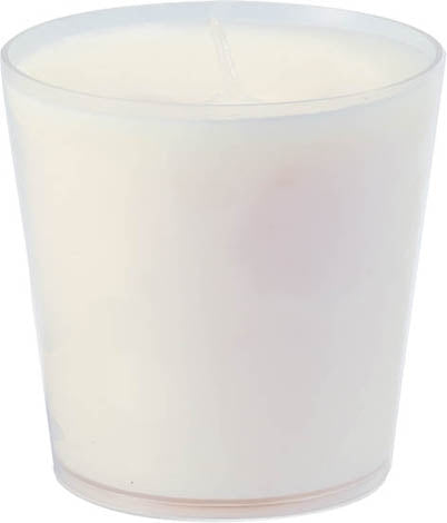 Duni Nachfüllkerze – Ø 6,5 × 6,5 cm – Paraffin, Weiss – 12-teilig