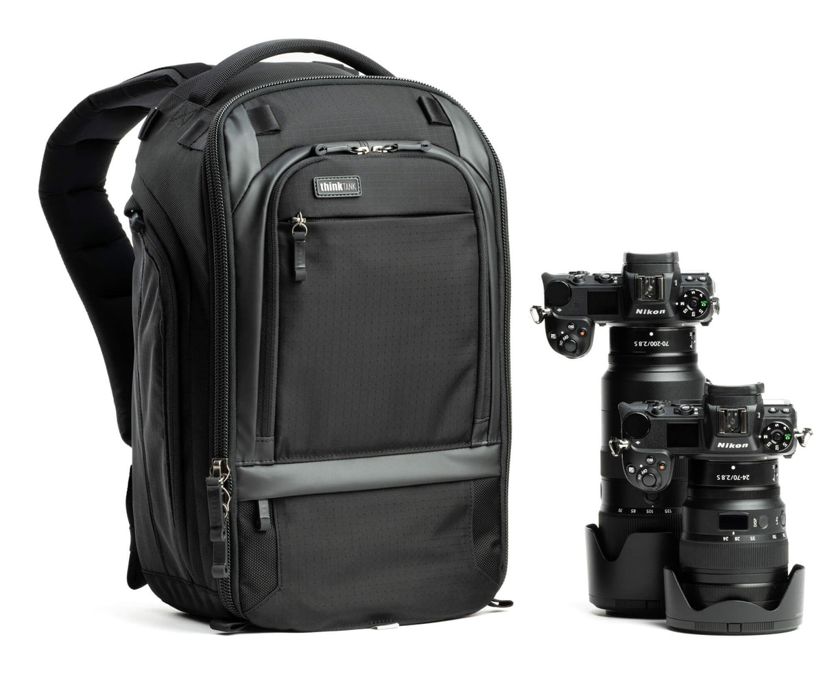 Think Tank Walker Pro Kamerarucksack – 16 l, 5 Objektive – Notebookfach 35,6 cm (14") – Textil, Schwarz