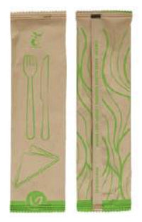 Verive Besteck-Set 3-teilig, Holz – OK compost INDUSTRIAL – 100 Stk.