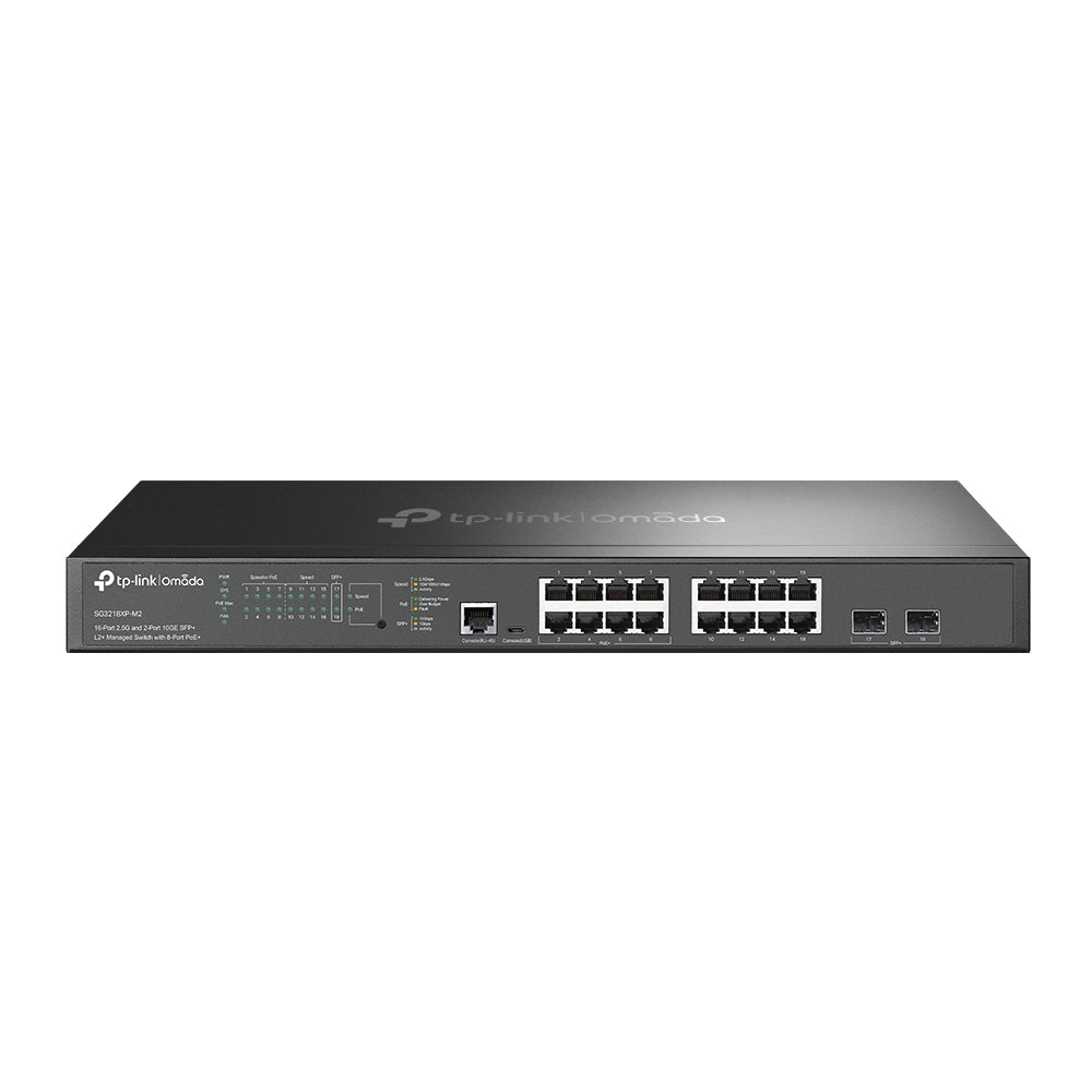 TP-Link SG3218XP-M2 – Managed Switch – 24×2.5G, 4×SFP+, L2+, PoE++ 500 W, 1U