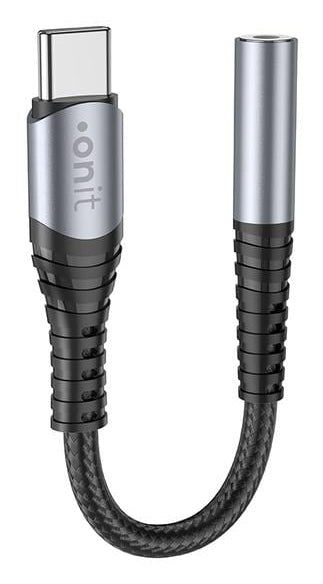 ONIT Adapterkabel – USB-C auf 3,5 mm Klinke 0,13 m – für USB-C Geräte