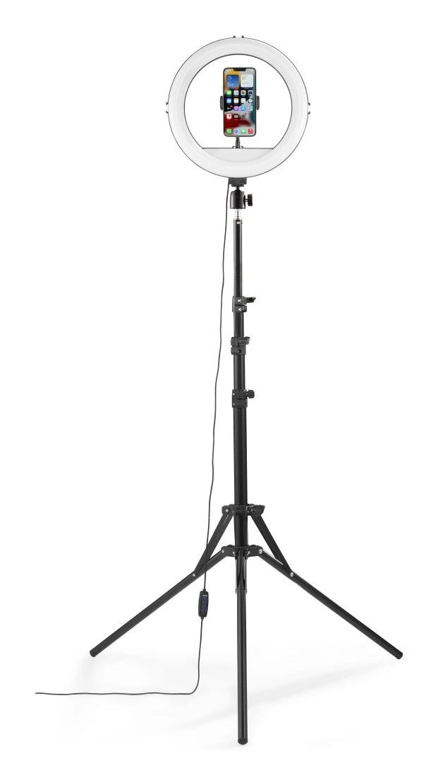 Hama SpotLight Steady 120 III Streaming-Licht – 1020 lm, 3000–6500 K – 1/4" Gewinde – USB