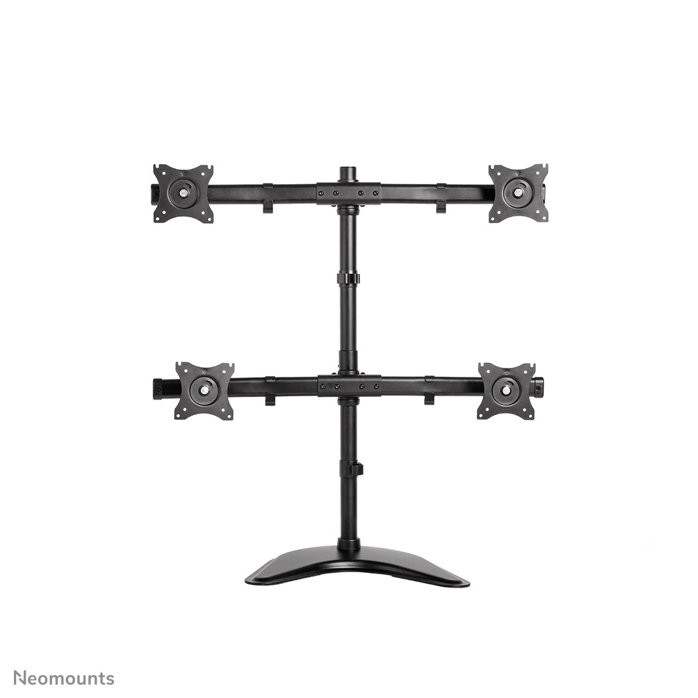 Neomounts Monitorarm, 4, bis 27", VESA 75 × 75/100 × 100 mm, 8 kg, schwarz
