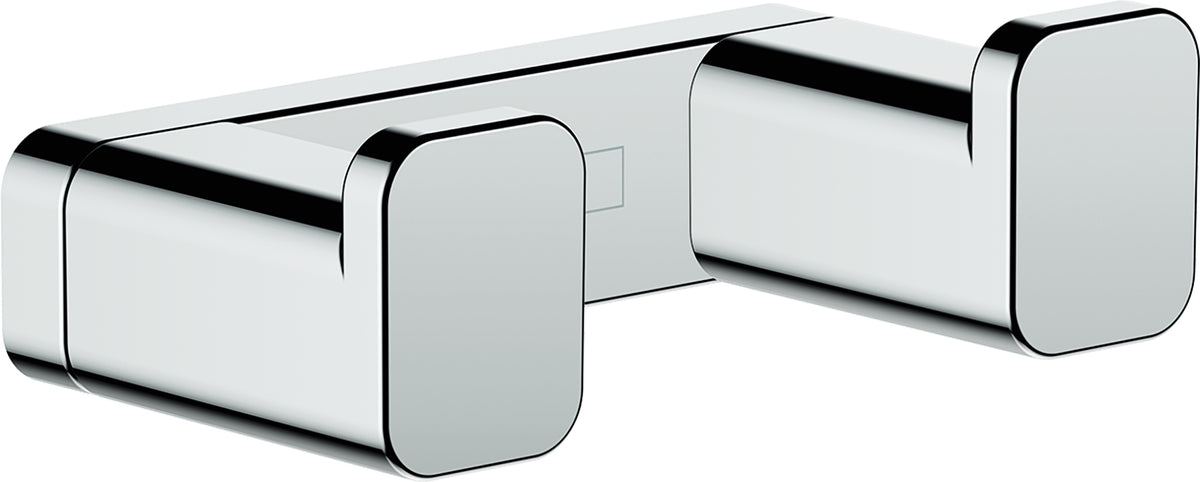 Hansgrohe Haken AddStoris Q – 6,6×3,6×2,1 cm, Metall/Chrom, 3 kg, zum Schrauben