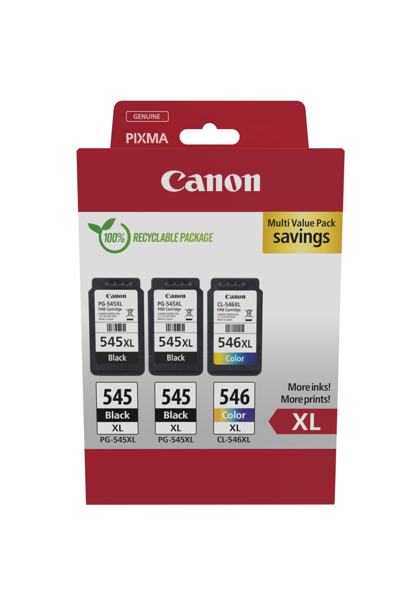 Canon PG-545XL/CL-546XL – Multipack, Pixma iP2850