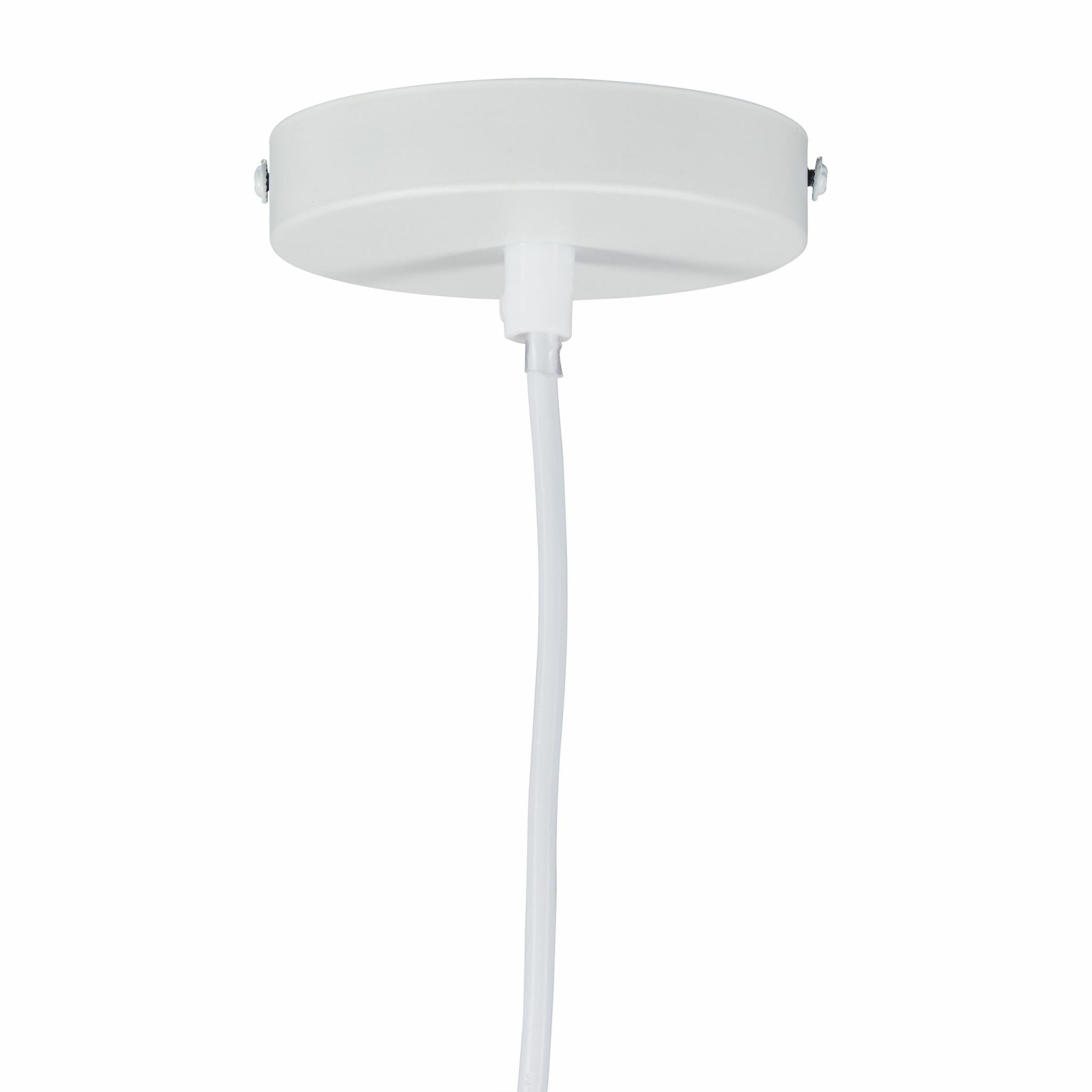 Relaxdays Deckenleuchte – Ø 30 × 126 cm, 60 W, weiss