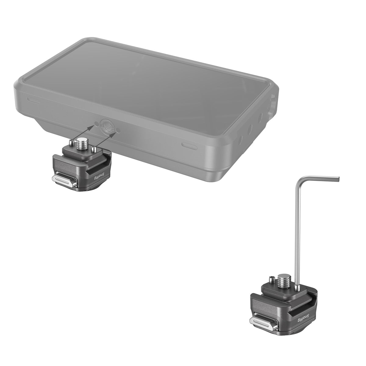 SmallRig HawkLock H21 Montageplatten-Kit – Aluminium/Edelstahl, 221,1 × 181,1 × 141,8 mm, 732 g – Grau