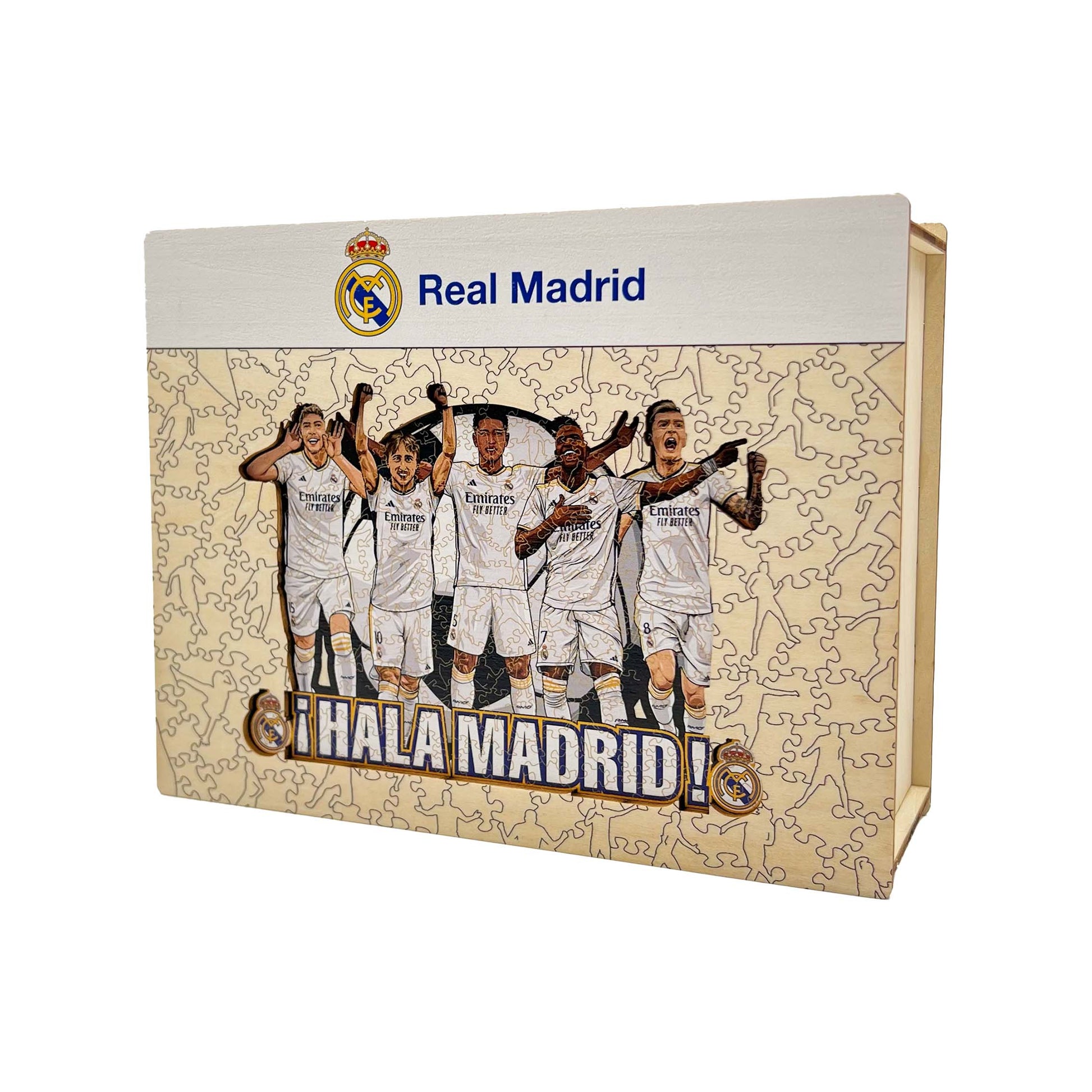 Iconic Puzzles Puzzle Real Madrid CF – 5 Spieler – 270 Teile – 42 × 30 cm – ab 10 J. – Holz