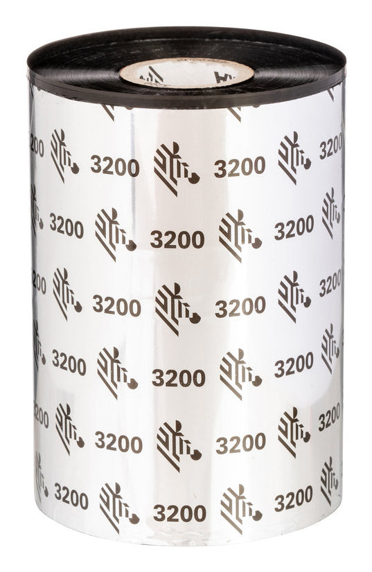 Zebra Wachs Thermotransferband 220 mm × 450 m, Kern 1", 6er-Pack